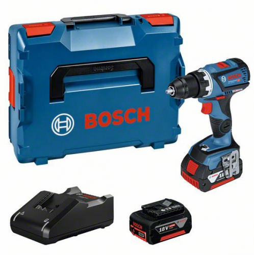 Bosch akumulatorowa wiertarko-wkrętarka GSR 18V-60C 2x 5,0 Ah L-BOXX  06019G110D