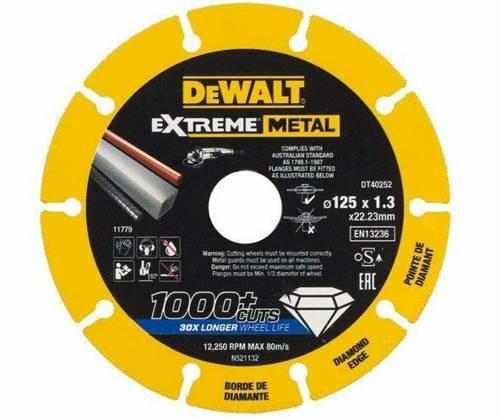 DeWalt Tarcza diamentowa Extreme Metal 125X22.23X1,3mm DT40252-QZ